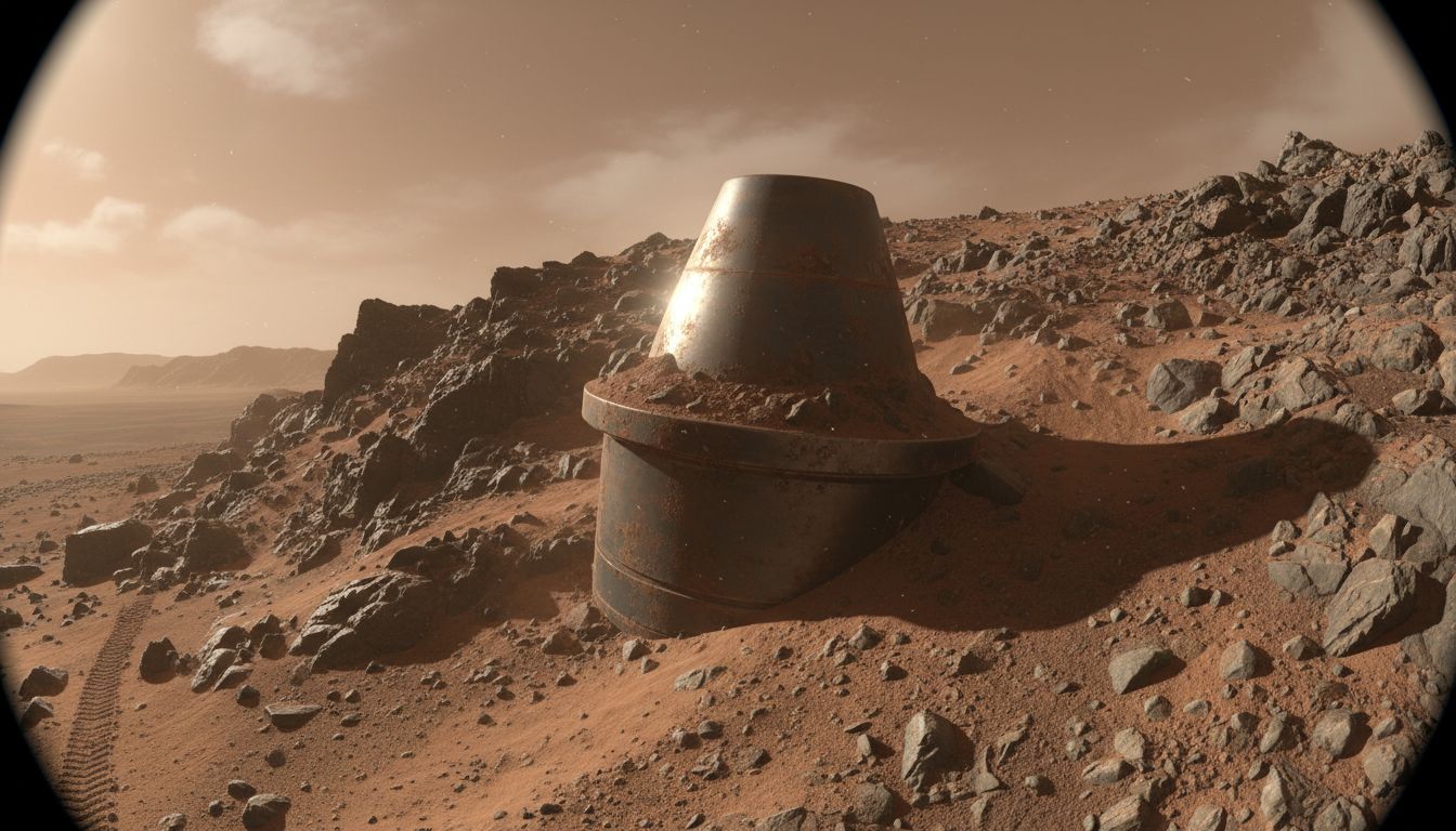 Cone-shaped object on Mars sparks new debate about extraterrestrials on the Red Planet