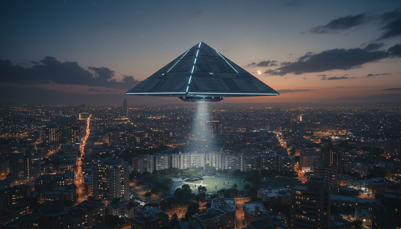 Triangular UFO Flies Over City In Eerie Video - dailycaller.com