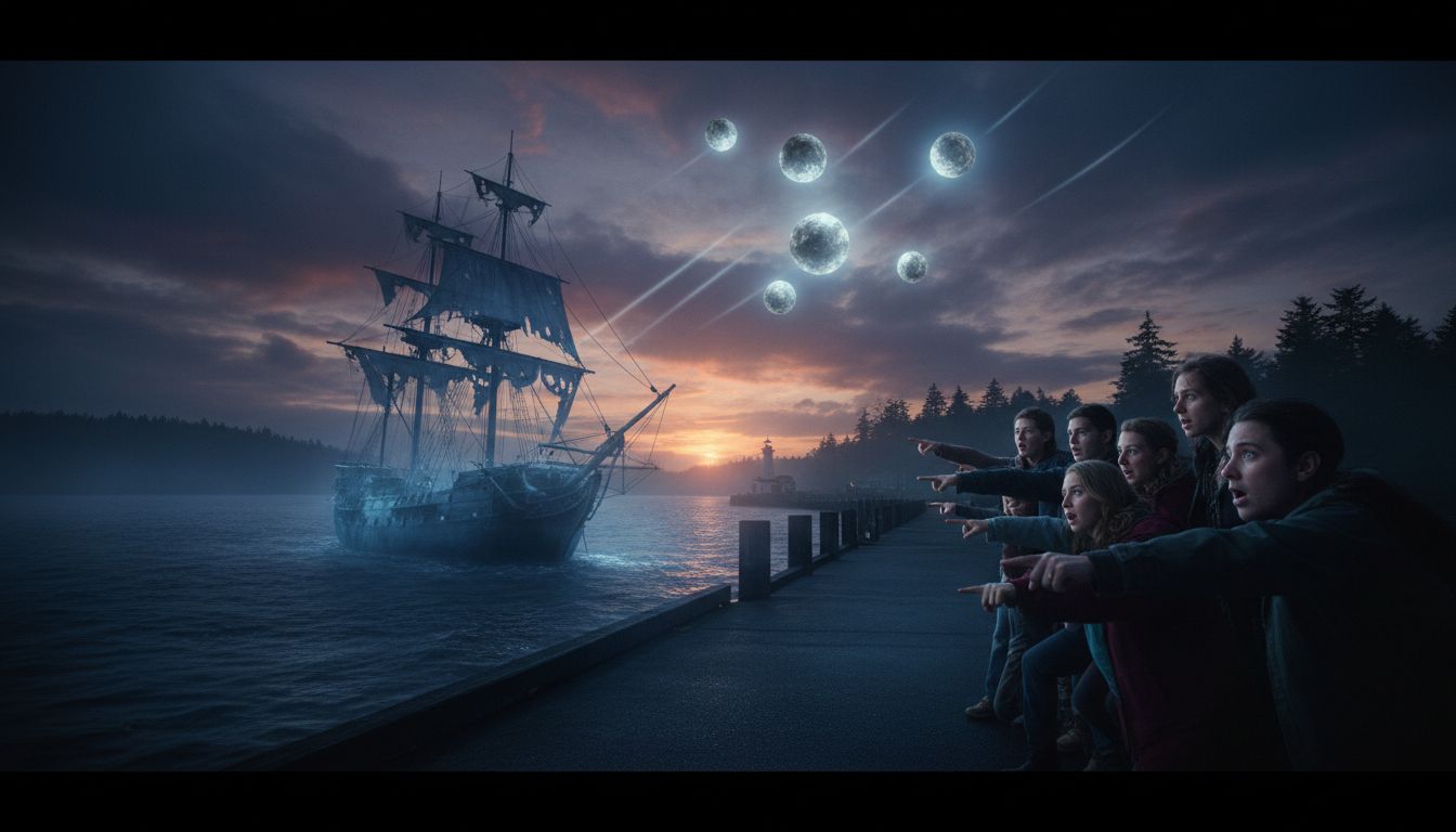 Mukilteo Ferry Dock Witnesses Eerie Sighting Of Ghostly Ship Drifting By - NEWStalk 870