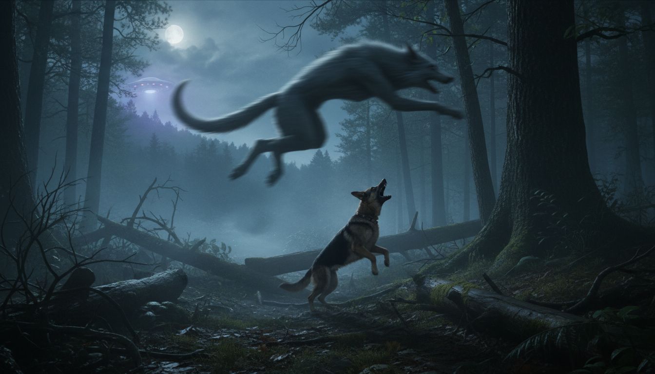 Is This A DOGMAN?! #cryptid #dogman #reactionvideos #cryptids #creepyencounters