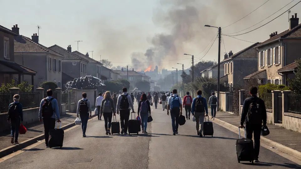 Inwoners worden geëvacueerd vanwege een natuurbrand in de omgeving van Bordeaux
