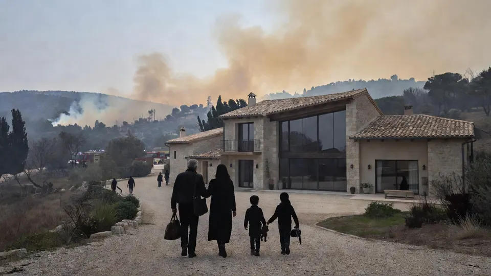 George Clooney en zijn gezin verlaten hun woning bij Brignoles vanwege een natuurbrand