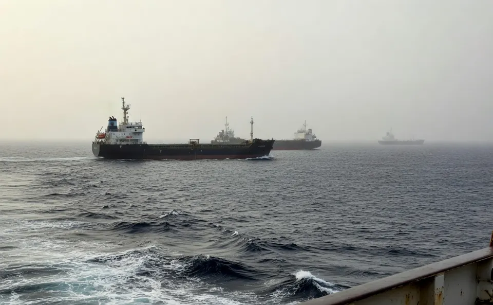 Olietankers varen door de Straat van Hormuz