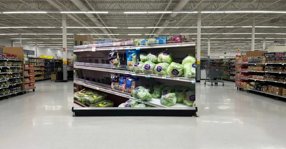 Onderzoek naar mogelijk besmette ijsbergsla in een Amerikaanse supermarkt