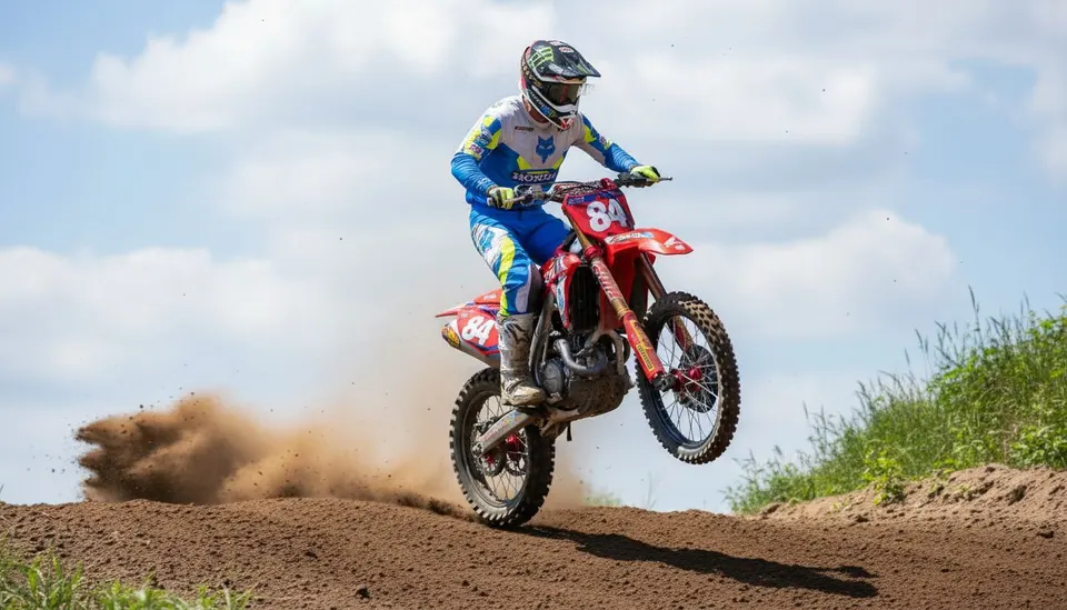 Jeffrey Herlings rijdt tijdens de Grote Prijs van Groot-Brittannië