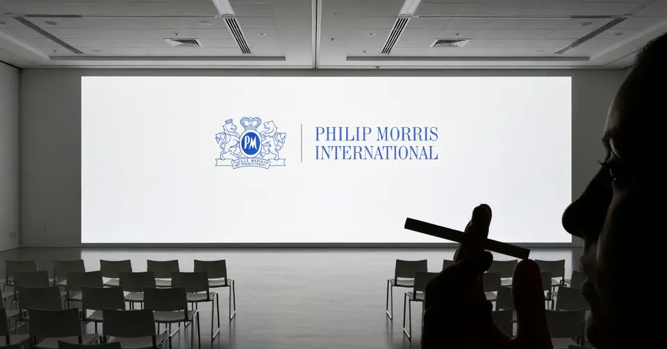 Presentatie van Philip Morris International tijdens een bijeenkomst over tabaksbeleid