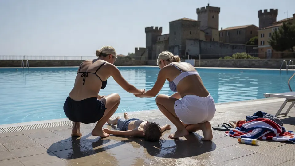 Nederlandse toeristen reanimeren een bewusteloos jongetje bij een zwembad in San Marino