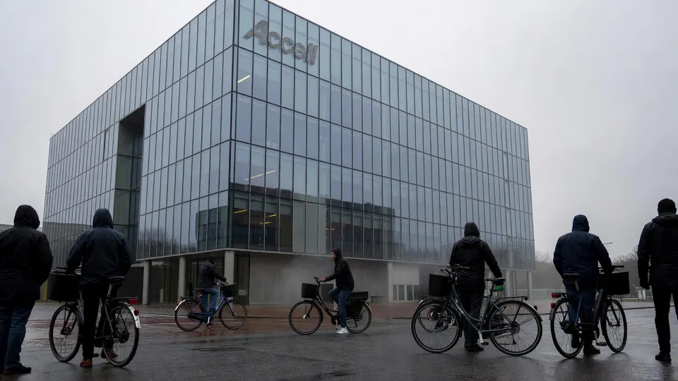 Het hoofdkantoor van fietsfabrikant Accell in Heerenveen