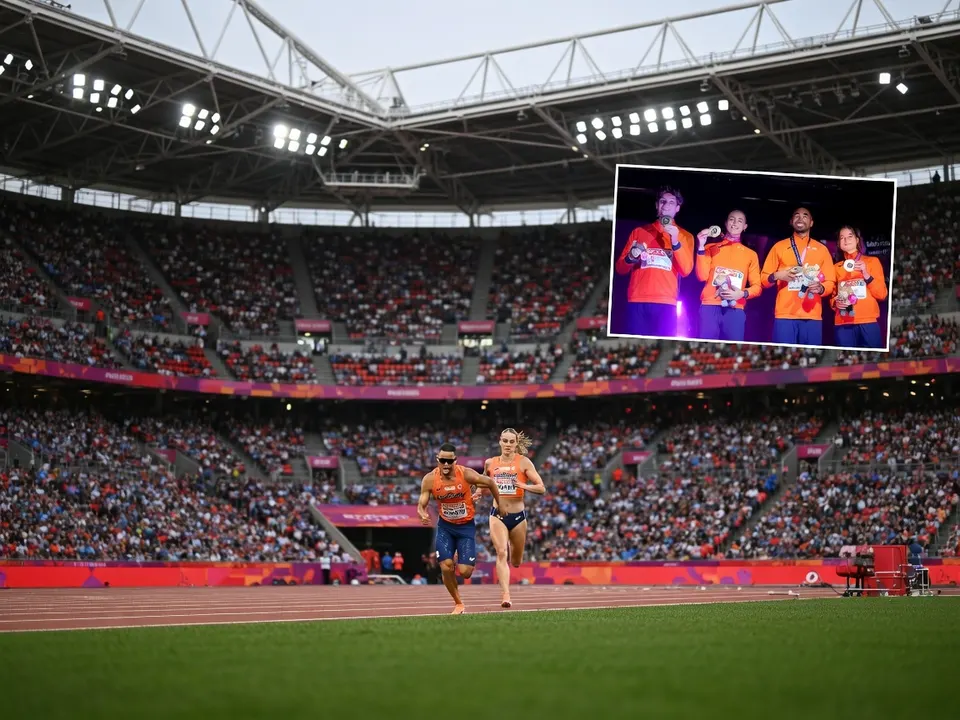 Lieke Klaver loopt haar halve finale op de 400 meter in Birmingham