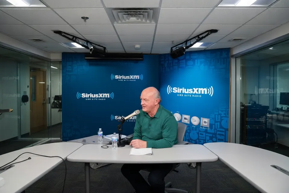 Bruce Springsteen in de SiriusXM-studio