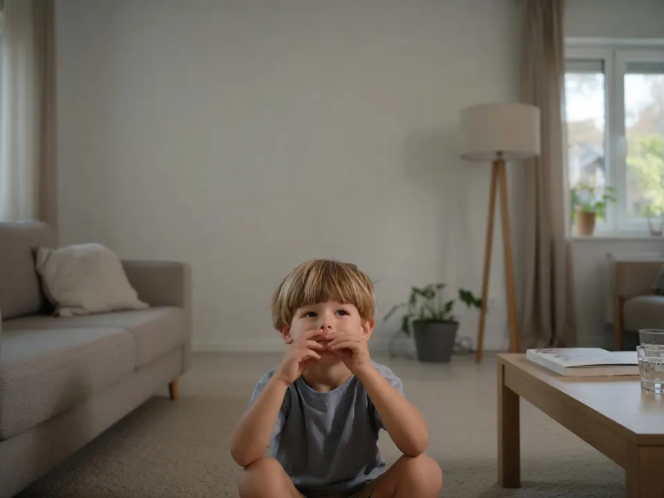 Jongen kijkt thuis naar een aflevering van De Fabeltjeskrant