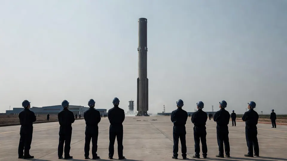 Chinese herbruikbare raket landt op vaste grond