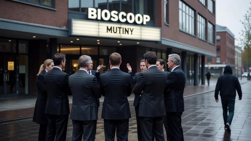 Bioscoopbezoekers praten voor de Bioscoop over de korte beschikbaarheid van Mutiny op Prime Video