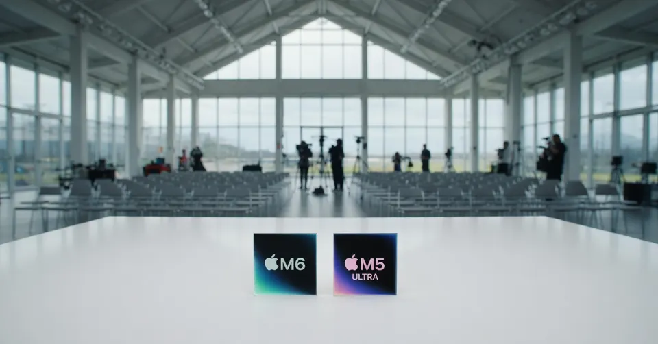 Apple toont de M6- en M5 Ultra-chips tijdens de presentatie