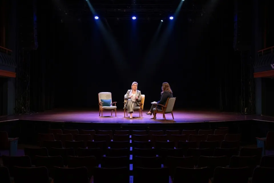 Rianne Letschert tijdens een gesprek over de toekomst van Ongehoord Nederland