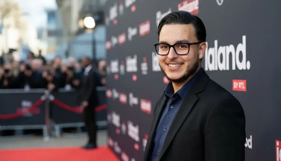 Acteur Marouane Meftah op de rode loper