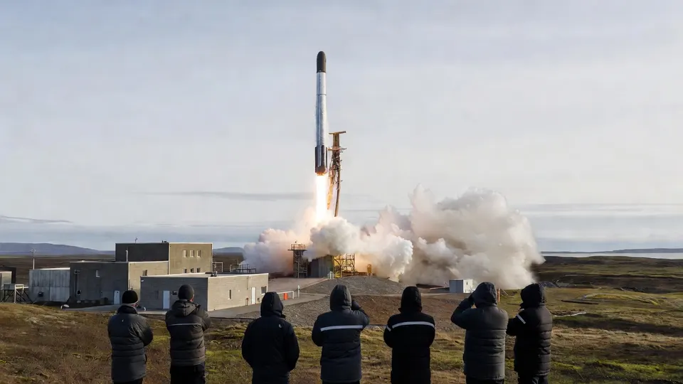De raket van Isar Aerospace wordt gelanceerd vanaf de ruimtebasis op het Noorse eiland Andøya