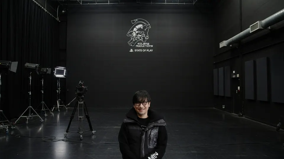 Hideo Kojima in de studio van Kojima Productions