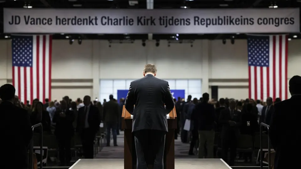 JD Vance spreekt tijdens het Republikeinse partijcongres in Dallas