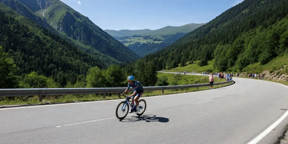 Mikel Landa rijdt solo door de bergen tijdens de laatste zware bergetappe van de Vuelta