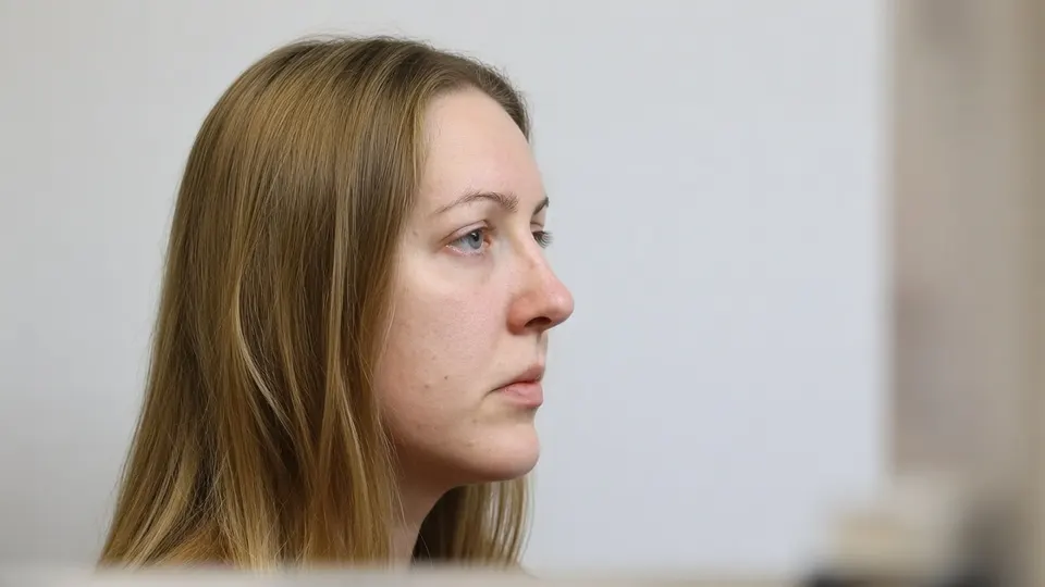 Lucy Letby tijdens haar rechtszaak