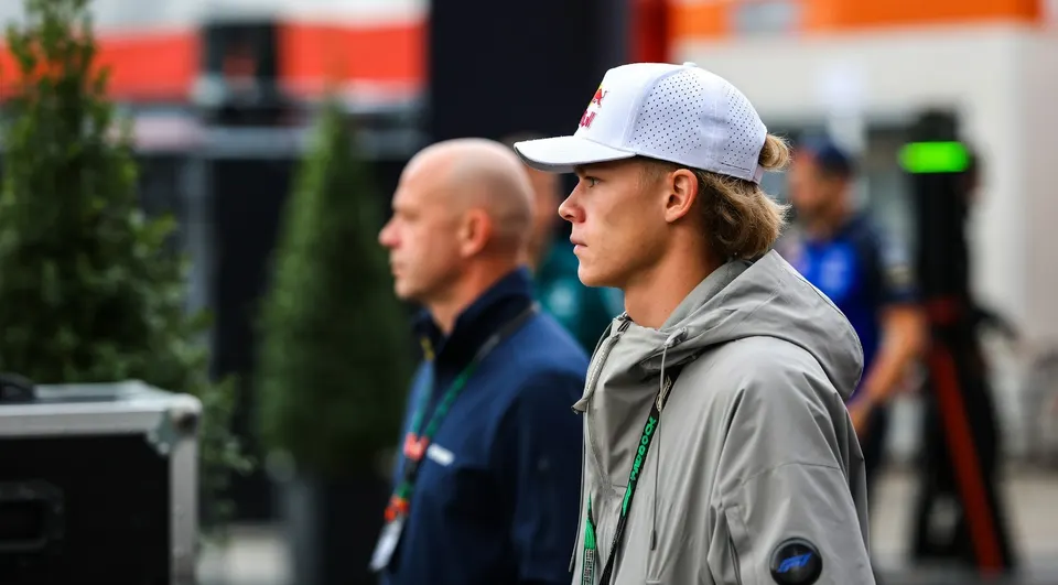 Collin Veijer tijdens de Grand Prix van Oostenrijk, waar hij zijn sleutelbeen brak tijdens de training