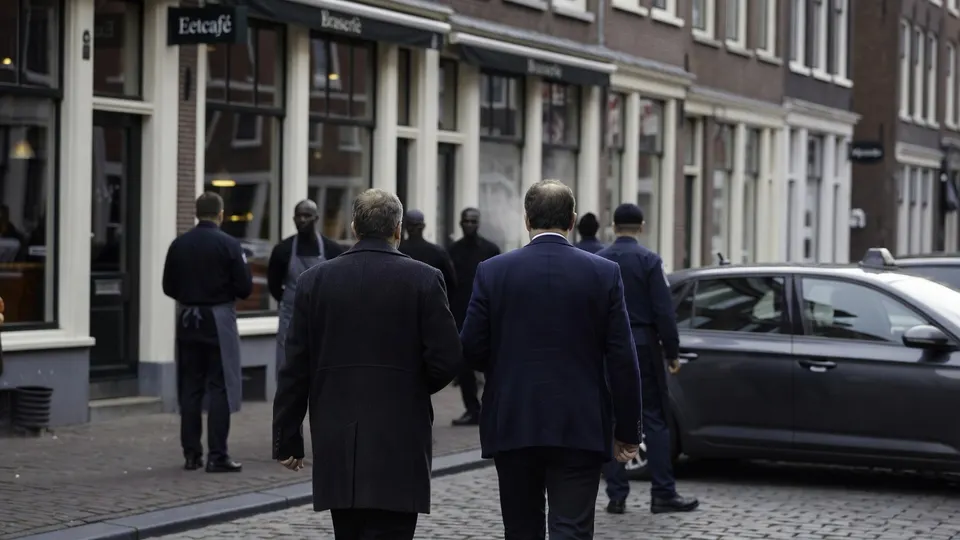 De Nederlandse Arbeidsinspectie doet onderzoek bij een restaurant