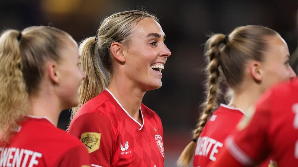 Jill Roord van FC Twente tijdens de met 5-0 gewonnen wedstrijd tegen AZ