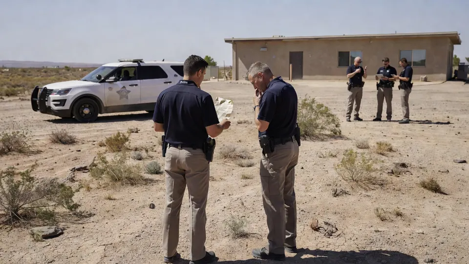 Rechercheurs van de politie in Pima County onderzoeken de omgeving in de zaak rond Nancy Guthrie