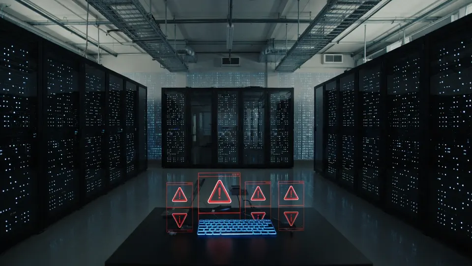 Servers in een datacenter, illustratie bij aanvallen op kwetsbare Zimbra-mailservers