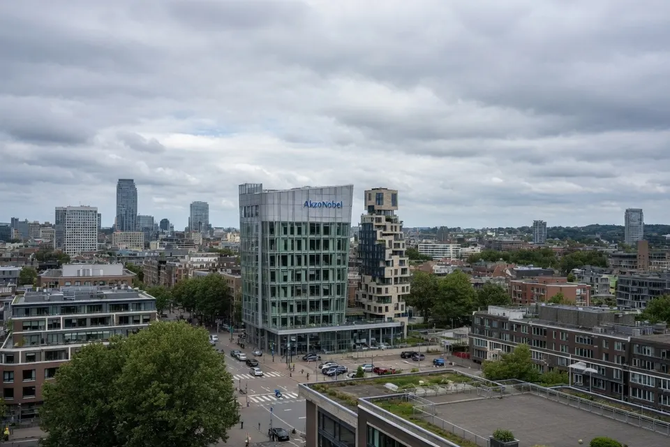 Het hoofdkantoor van AkzoNobel in Amsterdam