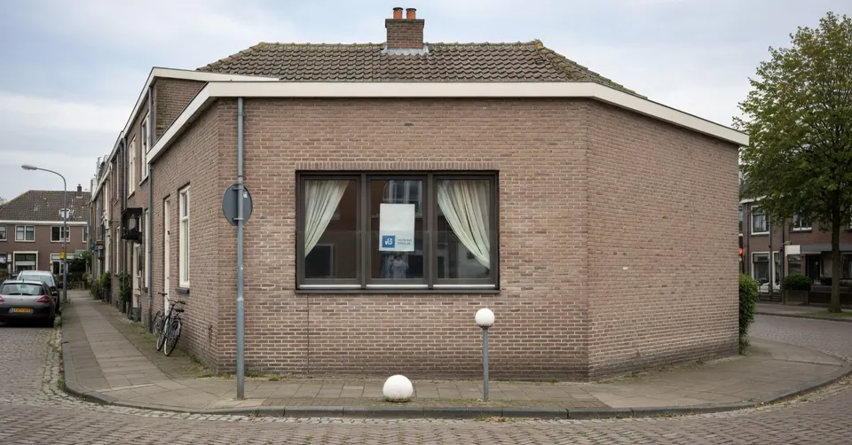 Een woning in een woonwijk