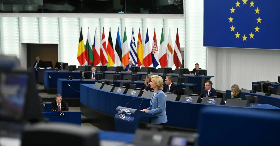 Europees Parlement in Brussel, waar de Europese Rekenkamer waarschuwt voor oplopende EU-schuld