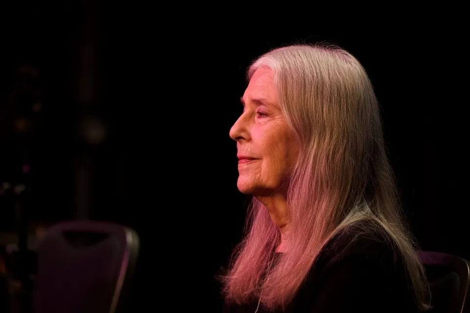 Margaret Hamilton, pionier van de Apollo-software, tijdens een optreden