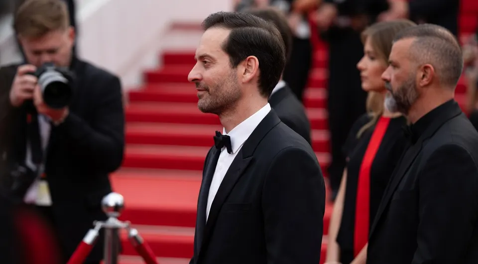 Tobey Maguire op een rode loper