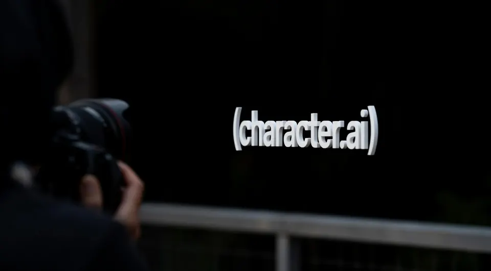Logo van Character.ai tijdens de aankondiging van de vrijwillige Chapter 11-procedure