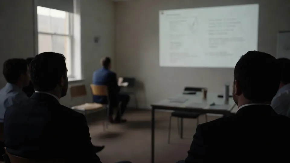 Undercoverbeelden tonen een presentatie tijdens activiteiten binnen Reform UK