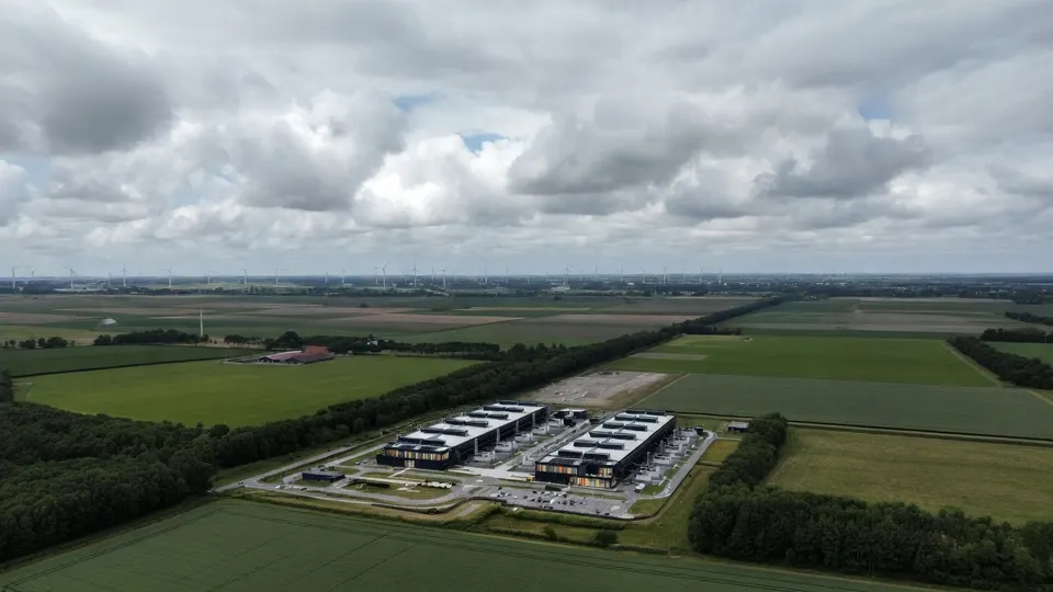 Een datacenter tussen de weilanden in Nederland
