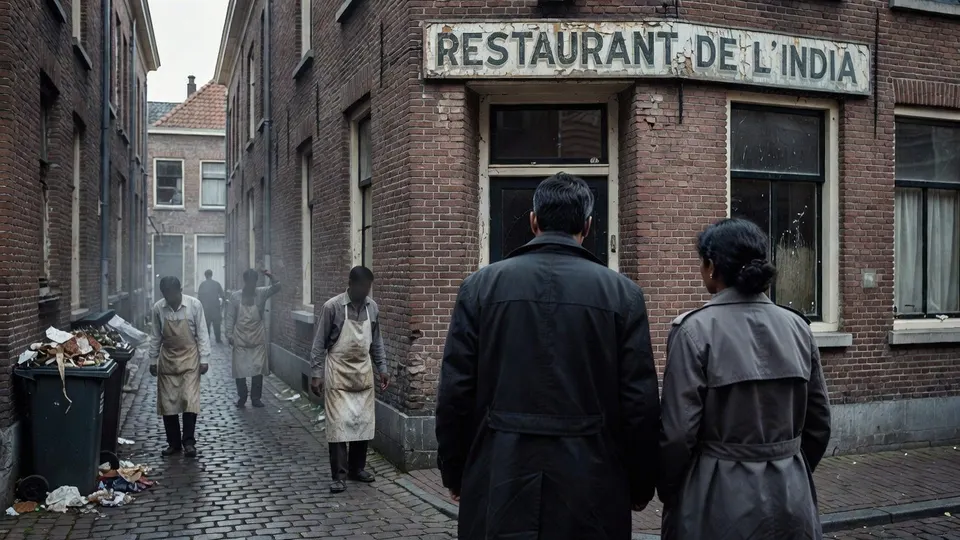 Restaurant De L'India in Tegelen waar vier Indiase koks werkten