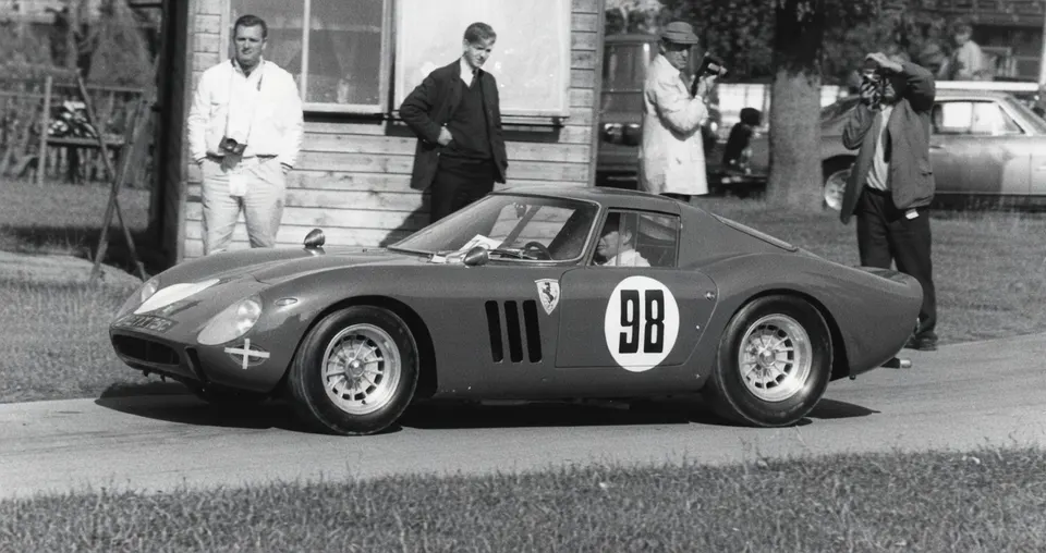 Ferrari 250 GTO tijdens zijn racecarrière
