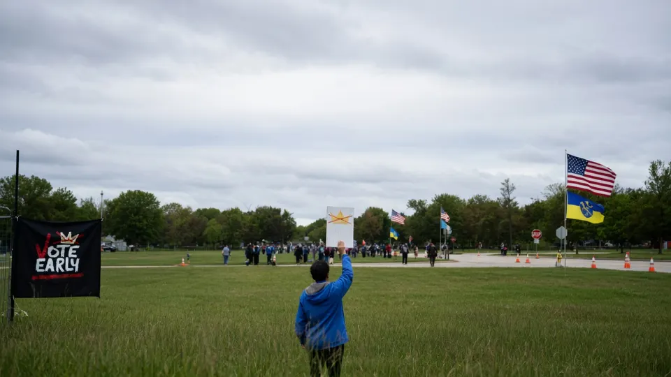 Demonstranten tijdens een landelijke actiedag van de No Kings-beweging in de Verenigde Staten