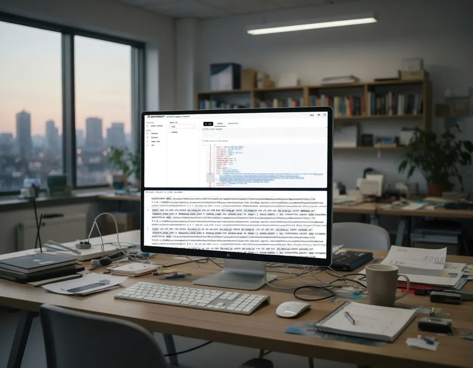 Computerscherm met code en tekst over kwetsbaarheden in Plex Media Server