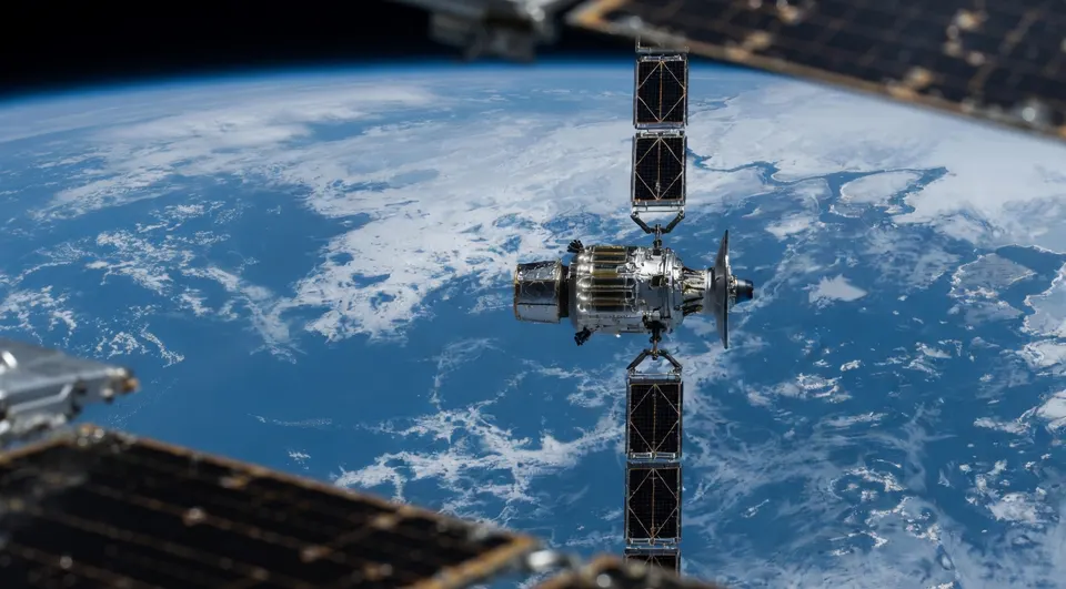 Illustratie van satellieten boven de aarde