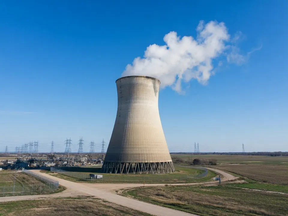Koeltoren van een kerncentrale in de Verenigde Staten