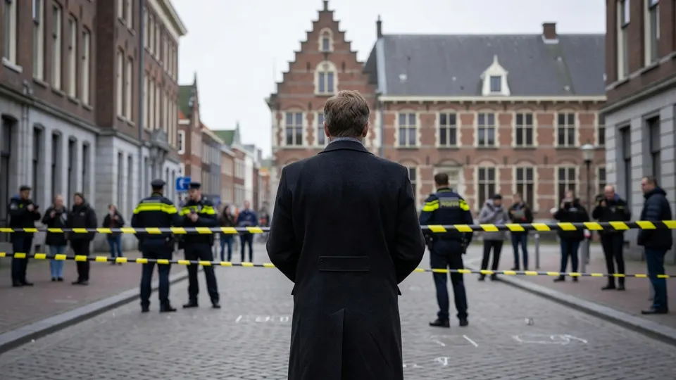 Politie zet de straat in Nijmegen af na de dodelijke schietpartij