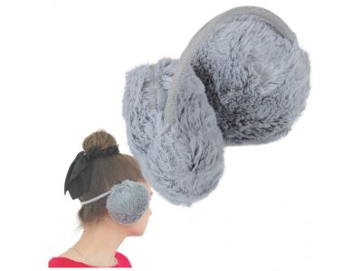 NAUSZNIKI ZIMOWE - szary