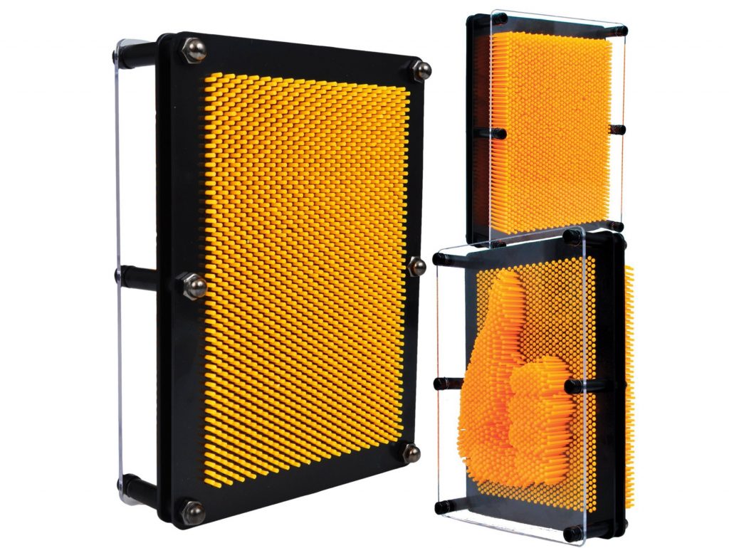 TABLICA SZPILKOWA PLASTIKOWA 15x20cm - żółty