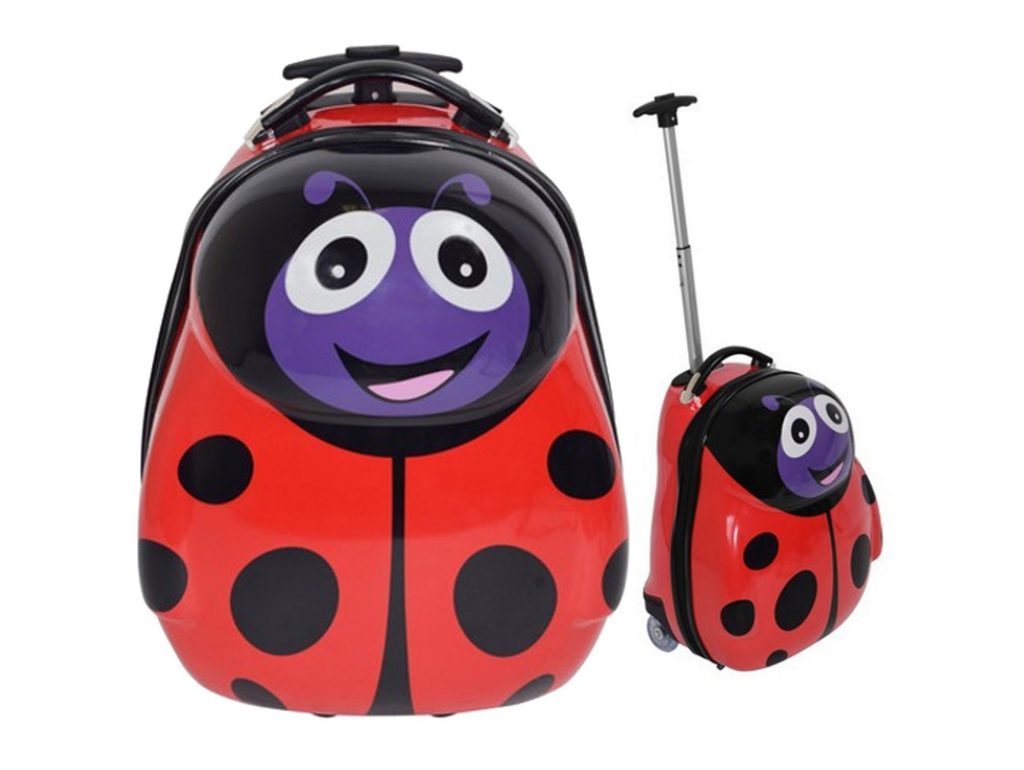 WALIZKA PODRÓŻNA DZIECIĘCA - biedronka