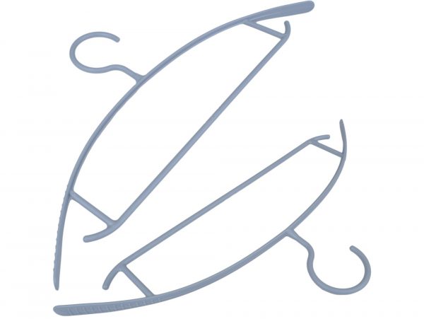 WIESZAK NA UBRANIA 38x17cm 10SZT CZARNY