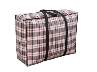 TORBA GOSPODARCZA 58x42x24cm - czerwona kratka